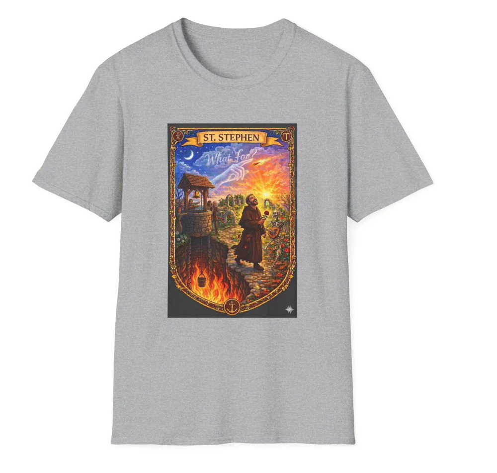 Saint Stephen With Rose Grateful Dead T-Shirts